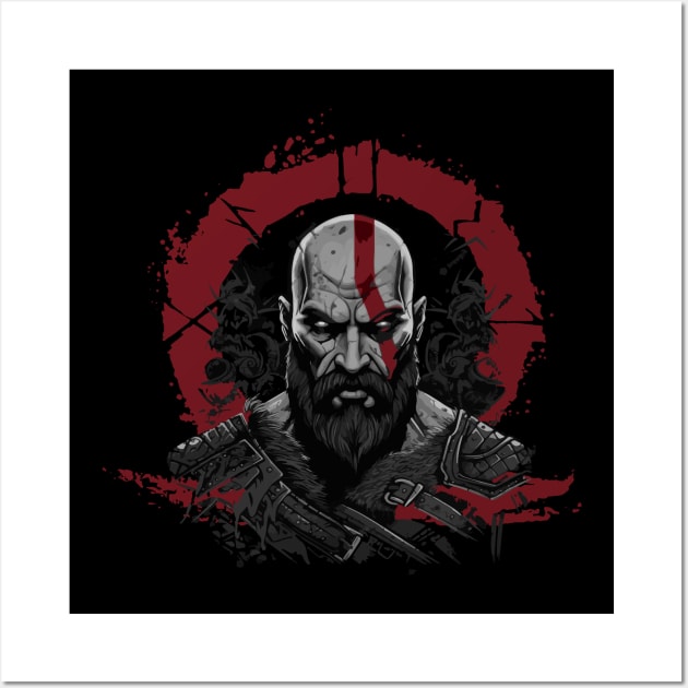 kratos - god of war Wall Art by OM Des